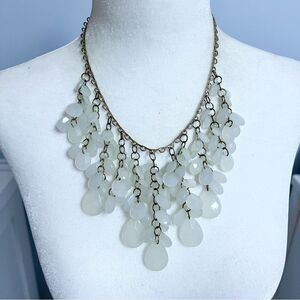 🍭4/$20 Beaded chandelier statement bib necklace